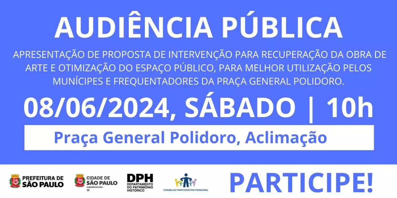 Audiência Pública Praça Polidoro e Proposta Apresentada Audiência Pública Praça Polidoro e Proposta Apresentada